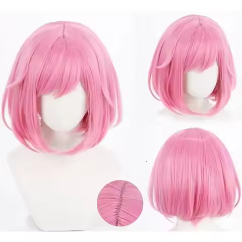 HAIRJOY Synthetic Hair Emu Otori in Wonderlands×Showtime Cosplay Wigs Pink Costumes Anime Wig Rose N