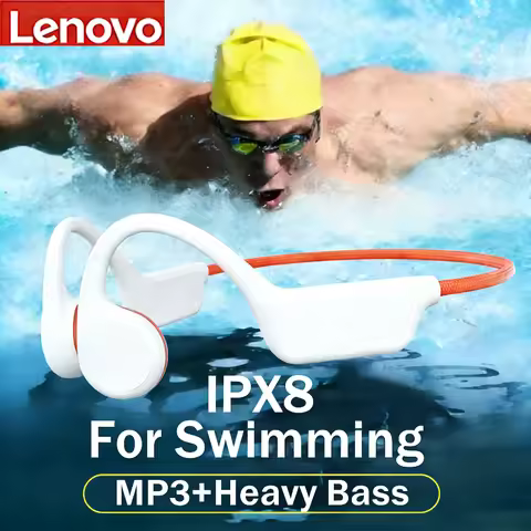 Lenovo G1 Bone Conduction Headset Bluetooth 5.4 Not In Ear Swimming Running Ipx8 Waterproof Long Lif