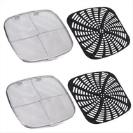 Anti-Splatter Screen and Silicone Gasket Combination Replacement Reusable Baffle for Ninja Air Fryer