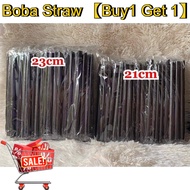 【300pcs】 Boba Straw Individually Packed ( Milktea Straw ) 21cm / 23cm / Thin Straw