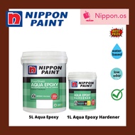 CAT LANTAI EPOXY / NIPPON AQUA EPOXY 5 LITER + HARDENER 1 LITER / READY STOCK