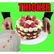 6in 8in Plastic Round Cake Board Reusable Cake Board