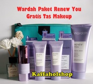 Wardah Paket Renew You Anti Aging Untuk Wajah Keriput dan Pori-pori Besar 4 Produk (Face Wash+Serum