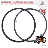 [Tyre & Tube] 24 x 1 (25-540) Replacement tire for electric wheelchair