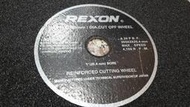 力山REXON 14吋切斷機用切斷砂輪片(鐵工切斷砂輪片)一般鋼材專用 切斷砂輪片 一般鋼材切割 355x3x25.4m