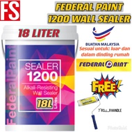 FEDERAL PAINT 1200 WALL SEALER 18L Exterior & Interior Wall Primer Wall Sealer/ Cat Dinding Lapisan 