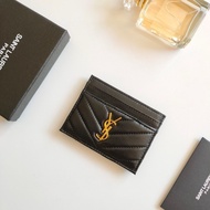 Ysl European And American Trendy Big-brand Portable Compact Unisex Multi-card Slot Card Holder Ultra