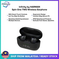 Infinity Spin One TWS Wireless Earbuds Dual EQ Mode Touch Control Long Battery Life IPX4 Splashproof