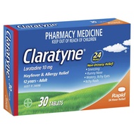 Clartyne Hayfever Allergy Relief Antihistamine Tablets 10 pack