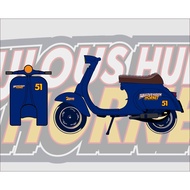 Vespa fabulous hudson striping sticker Hornet