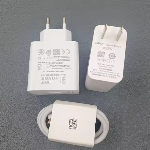 Original Honor Magic 7 6 Lite 66W EU/US SuperCharge Fast Charger 6A USB Type C Cable For Honor 80 90