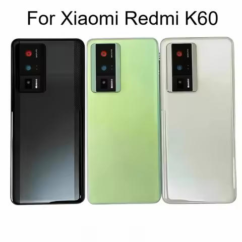 New Back Battery Cover For Xiaomi Redmi K60 Back Glass Cover Rear Housing Cover Replacement For Redm