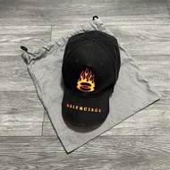 巴黎世家 火焰棒球帽 L碼