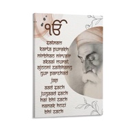 Guru Nanak Portrait Quote Art Poster (4) Canvas Painting Wall Art Poster for Bedroom Living Room Dec