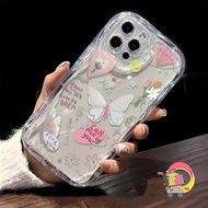 SS871 TRANSPARENT BUTTERFLY SILICONE SOFTCASE SHOCKPROOF FOR OPPO A57 A77s A58 A78 A74 A95 F19 A76 A
