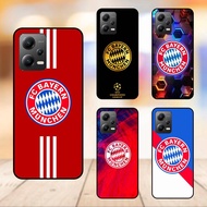Phone case for Poco X5 5G black border Bayer Munich Football Club