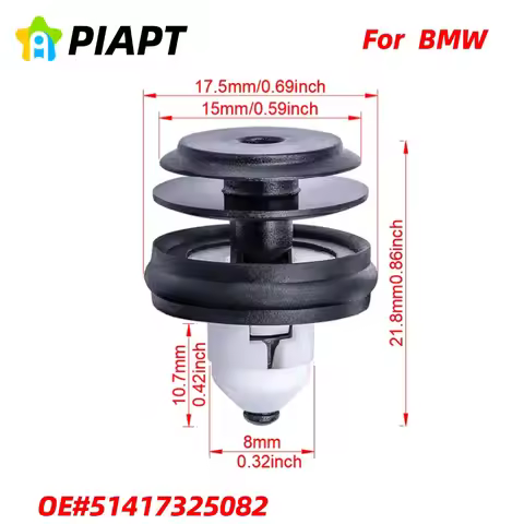 20PCS Door Trim Panel Retainer Clip 51-41-7-325-082 for BMW 3 5 M3 M5 X5 X6 X7 Z4 2017-On (G20 G30 F