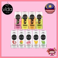 Vida C Zero Sparkling Drink 325ml /Vida Vitamin C 1000MG /Pink Guava / Lemon / Kiwi / Orange 325ml -320ml