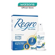REGRO Topical Minoxidil 5% Hair Solution Extra Strength (Clinically Proven to Regrow Hair) 80ml