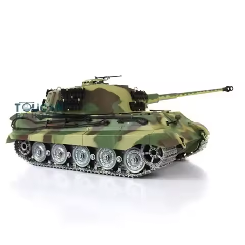 1/16 Henglong 7.0 Customized King Tiger RC Tank 3888A Metal Wheels Barrel Recoil