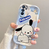 เคส A16ซิลิโคนคลื่นน้ำหรูหราสำหรับ Oppo เคส CPH2269ลายการ์ตูนเคสโทรศัพท์นิ่มขอบที่มีสีสัน