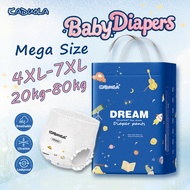 Kaduola Diaper Pants 4XL 5XL 6XL 7XL Big Size Diaper for Chubby Baby Full Core Tape Design Anti Leak