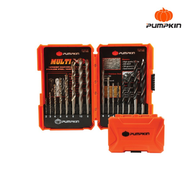 Pumpkin ดอกสว่านอเนกประสงค์ 16 ดอก/ชุด รุ่น PTT-MD/16M (16145) สำหรับเจาะสแตนเลส เหล็ก ปูน และไม้ เป