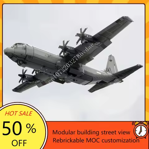 5411PCS MOC Christmas Lockheed C-130J 30 Super Hercules DIY Assembled Aircraft Educational Creative 