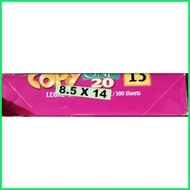 ❁ ♕ 8.5 x14 COPY ONE LEGAL SIZE SUB 20 (70GSM) Bond Paper