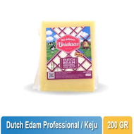 UNIEKAAS - Block Edam professional Cheese 200Gr / Keju Edam
