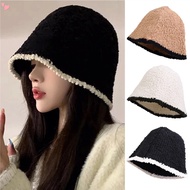 Women Cloche-Hat-Bucket Winter Warm Hat - Fashion Vintage Knit Bucket Cap