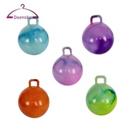 [deevoka] Bouncy Ball, Inflatable Bouncy Ball, with Handle, 55cm Diameter, Kindergarten Bouncy Game,