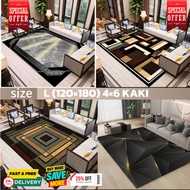 Karpet Baldu Moden Anti Slip Living Room Carpet Velvet Rug Aesthetic Karpet Ruang Tamu Murah (Size M