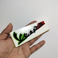 Vespa italy sticker embossed