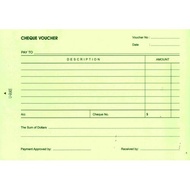 U-Grade Green Cheque Voucher Pad of 100