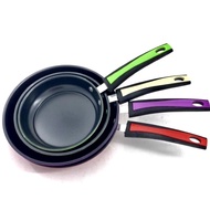 Fry Pan Color Handle Frying Pan Teflon Non-Stick Frying Pan UK 18 2 22 24cm Non-Stick Oil-Free Special Today