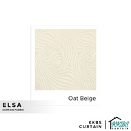 KKBS CURTAIN Elsa Curtain Fabric Cut by Meter - Oat Beige (59")