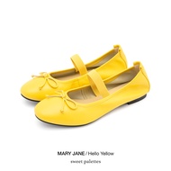 Sweet Palettes รองเท้าหนังแกะ Mary Jane Hello Yellow