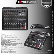 10 CHANNEL MIXER 8MONO + 2STEREO dBvoice MFX-102