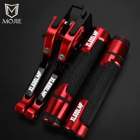 7/8''22mm Handlebar Grips Ends Adjustable Folding Motorcycle Brake Clutch Levers For Honda XL600LMF 