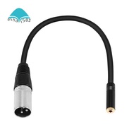 0. Wire 3 Pin Xlr Male to 3.5Mm Female Audio Connector Stereo Microphone Adapter