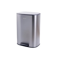 ซุปเปอร์ ล็อค ถังขยะมินิมอลสแตนเลส 410 แบบเหยียบระบบปิดนุ่มนวล รุ่น 9606 50 ล. สีสแตนเลส