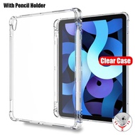 Clear TPU Case For Samsung Tab A8 A9 Plus A6 Lite S9 FE S8 S9 Plus S10+ with Pencil Holder Clear Cas