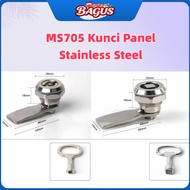MS 705 Stainless Steel SUS-304 Universal Electric Cabinet Panel Lock Double Bit Cam Lock Model 705-1