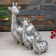 Creative Decoration European Style Giraffe Piggy Bank Wholesale Home Zinc Alloy Desktop Piggy Bank C