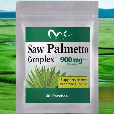 30 Patches Saw Palmetto Extract Transdermal Patches with Pumpkin Seed Oil for Hair Growth, Skin & Na