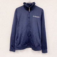 古著 Kappa 運動外套/球衣，藏藍色，XL 碼