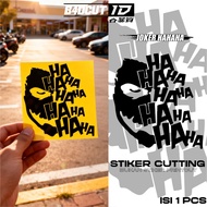 Cutting Sticker Cool Hahaha LaughJoker, Waterproof Reflective Sheet Motorcycle Helmet Variations