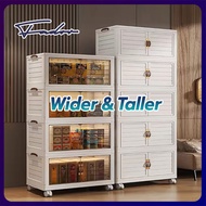 Fador Organizer 40-65cm(W) 2/3/4/5/6 Layers Foldable Storage Cabinet Double Doors Storage Box Stacka