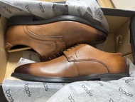 Ecco 啡色皮鞋41碼